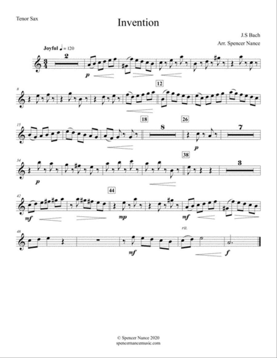 Invention Woodwind Trio scores gallery preview page 4