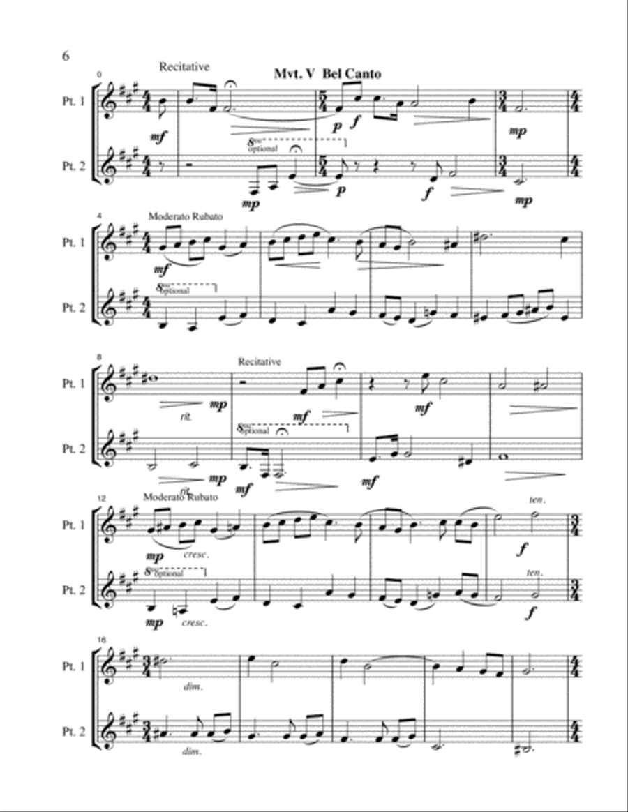 Recital Duets Eb Book Recital Duets Eb Book Score and Parts scores gallery preview page 6