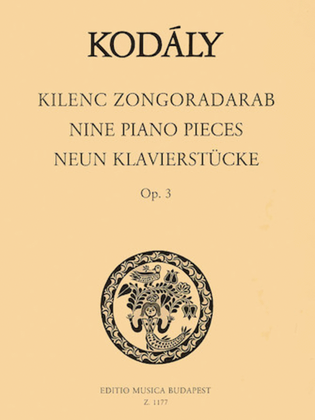 Book cover for Nine Pieces Op. 3