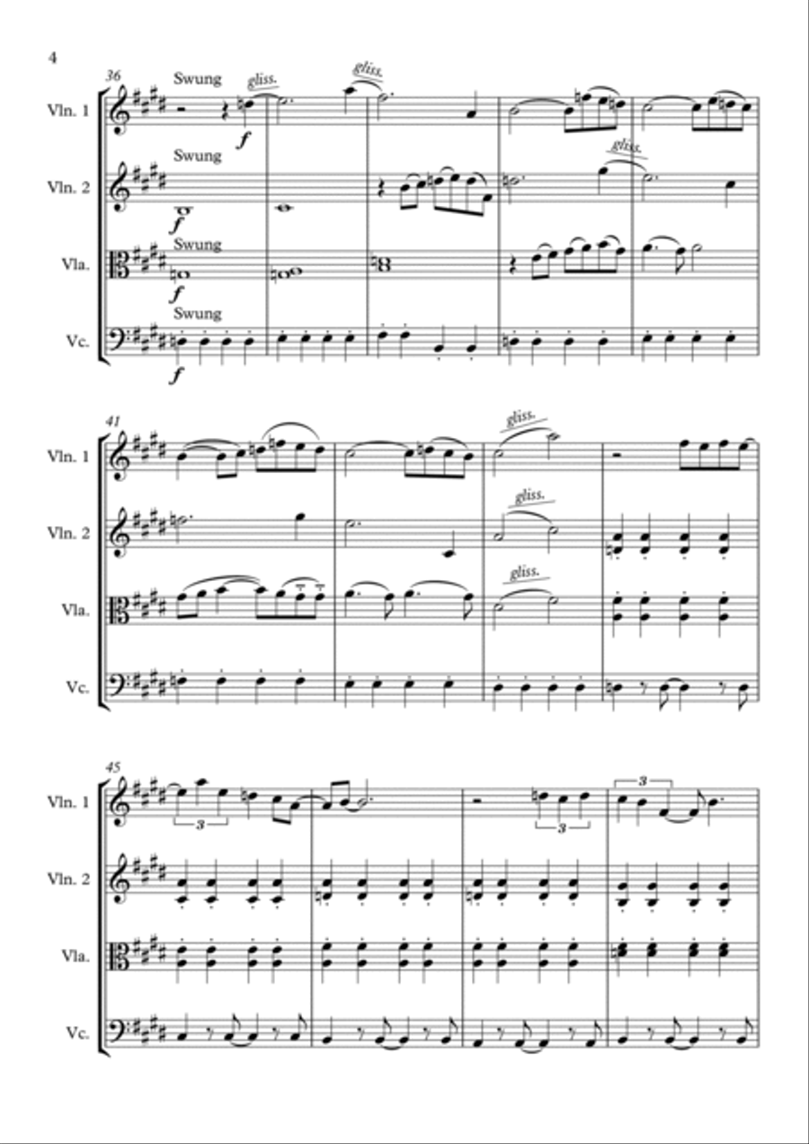 God Only Knows String Quartet scores gallery preview page 4