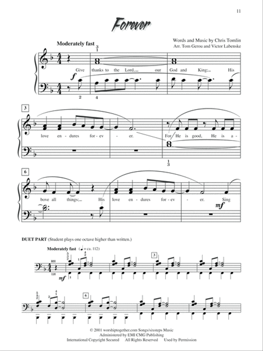 Play Praise -- Most Requested, Book 2 Easy Piano scores gallery preview page 8