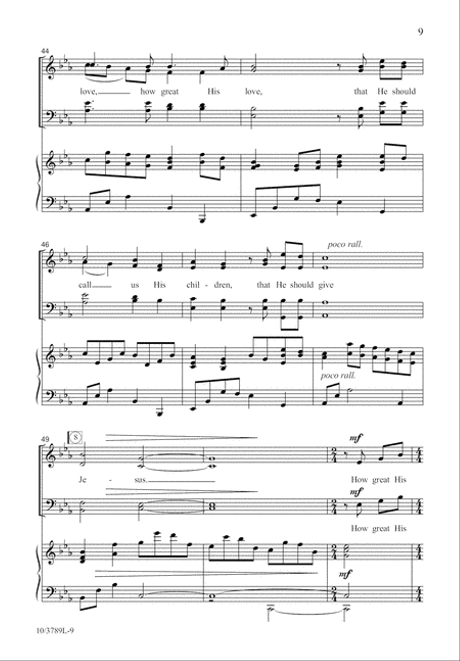 How Great His Love How Great His Love 4-Part scores gallery preview page 10
