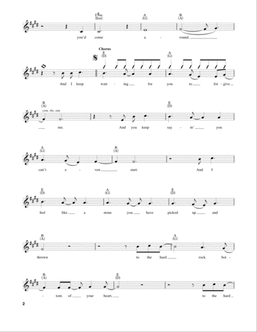 Hard Rock Bottom Of Your Heart Electric Guitar scores gallery preview page 2