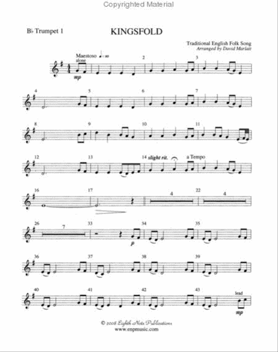 Kingsfold Brass Quintet scores gallery preview page 4