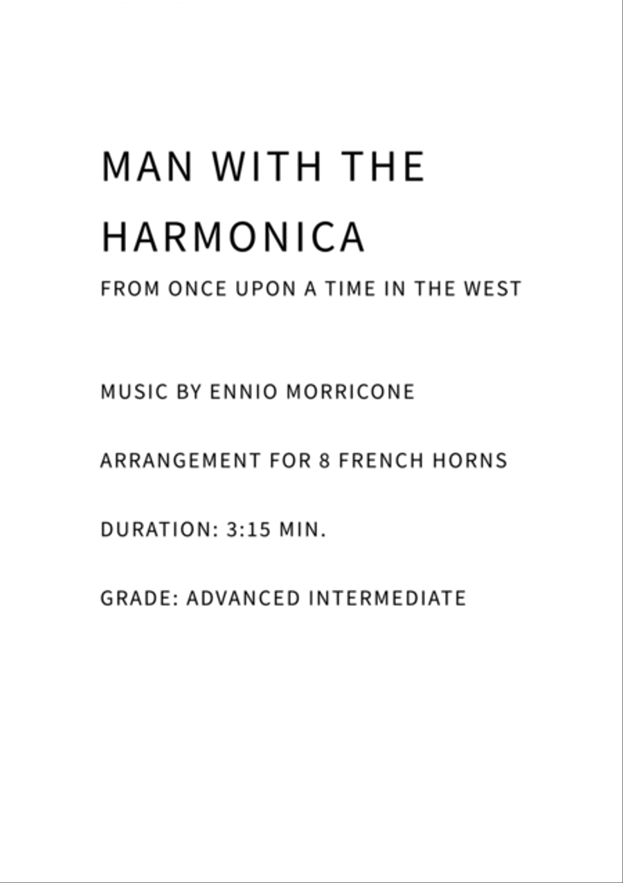 Man With The Harmonica Horn scores gallery preview page 2