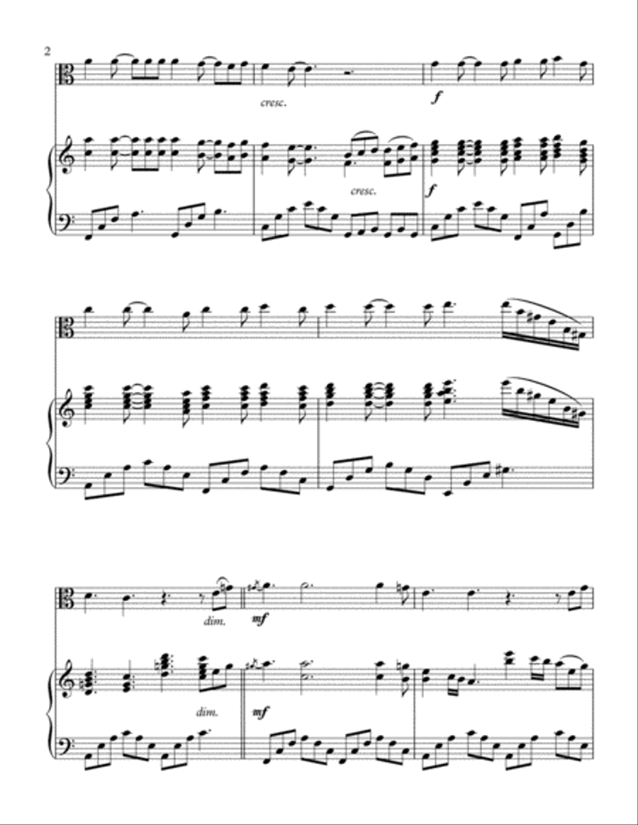 Hallelujah Viola scores gallery preview page 3