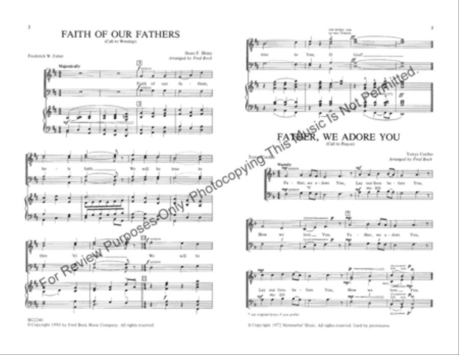 Singing Men on Sunday Morning #4 (Collection) TTBB scores gallery preview page 2
