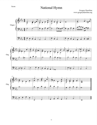 Book cover for National Hymn - Alternate Harmonization