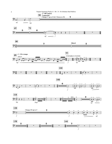 Concerto For Alto Saxophone And Wind Ensemble - Timpani
