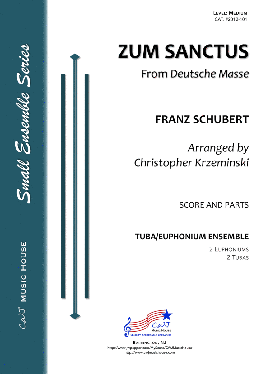 Zum Sanctus from Deutsche Masse Brass Ensemble scores gallery preview page 1