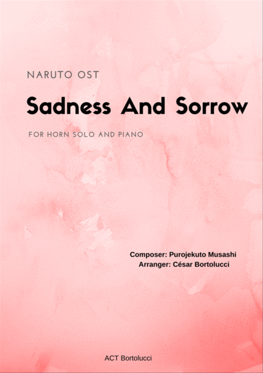 Sadness And Sorrow Horn Solo scores gallery preview page 1