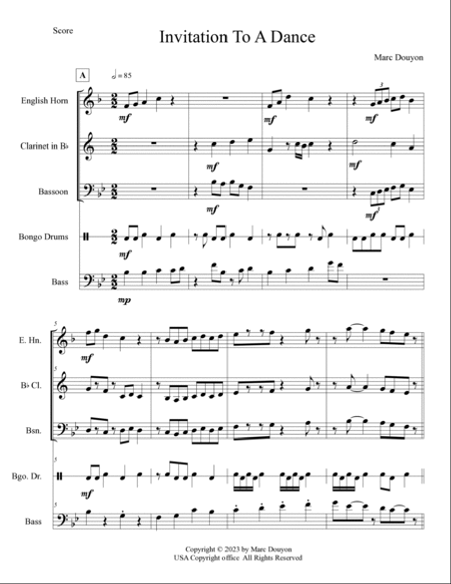 Invitation To A Dance Invitation To A Dance Chamber Music scores gallery preview page 4