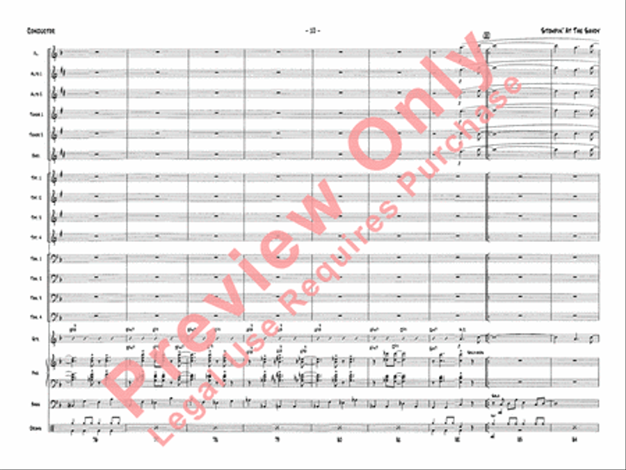 Stompin' at the Savoy Jazz Ensemble scores gallery preview page 13