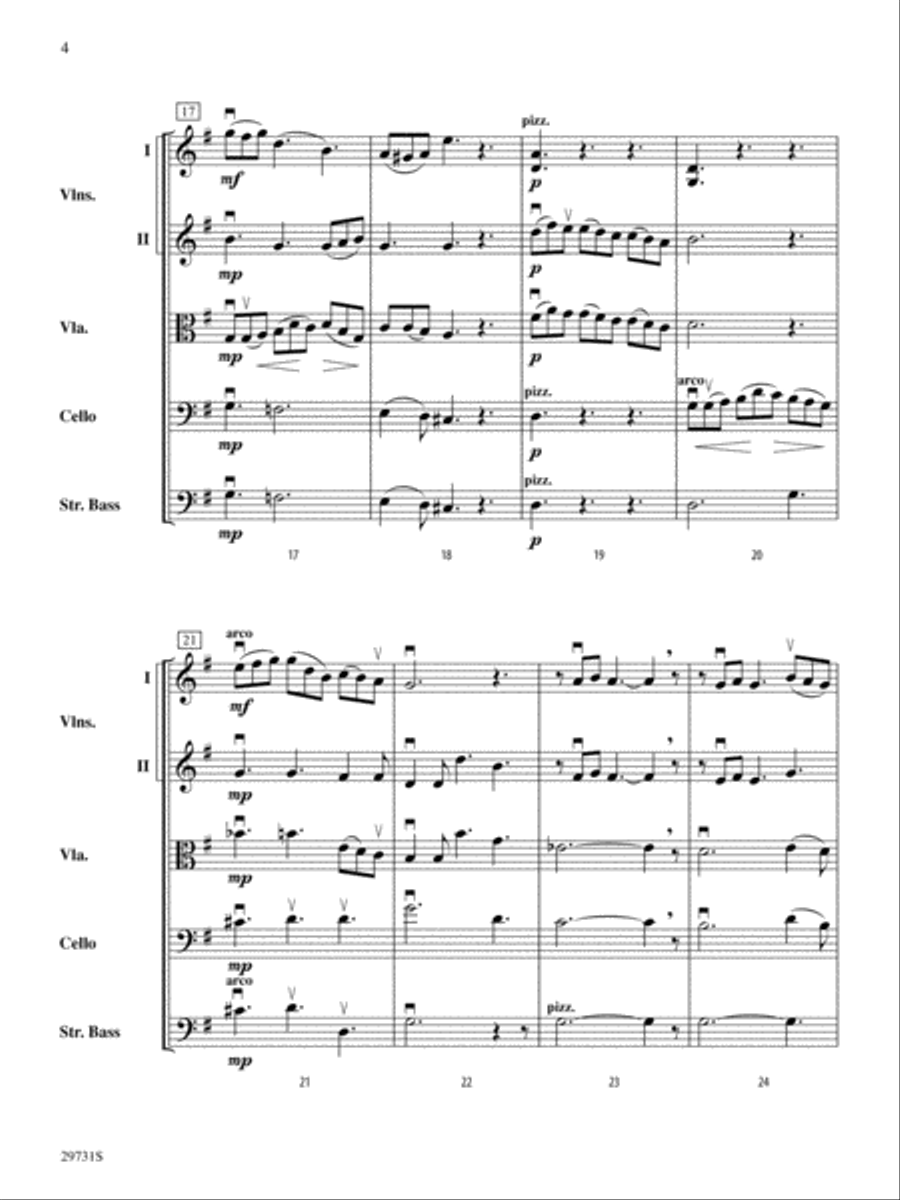Beautiful Dreamer: Score String Orchestra scores gallery preview page 4