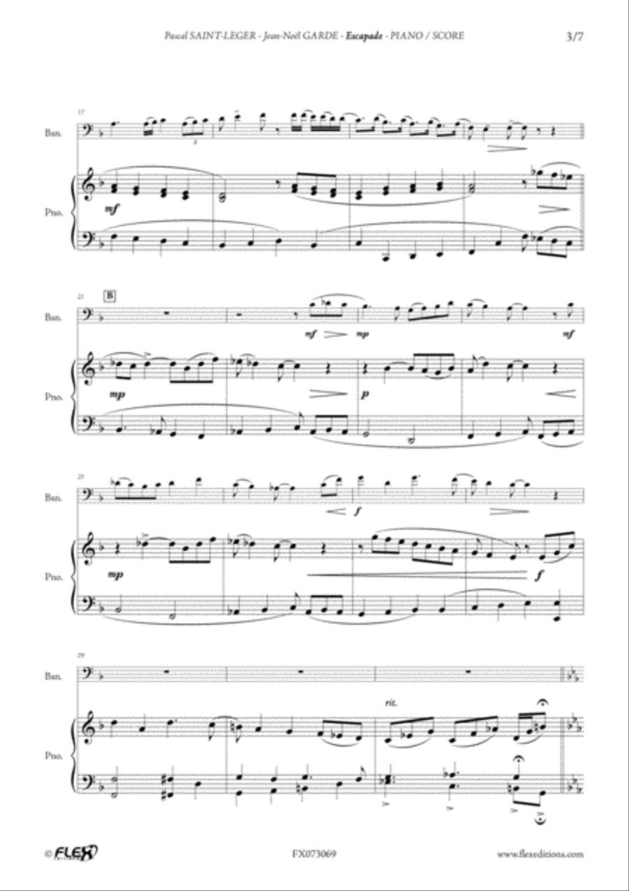 Escapade Bassoon scores gallery preview page 3