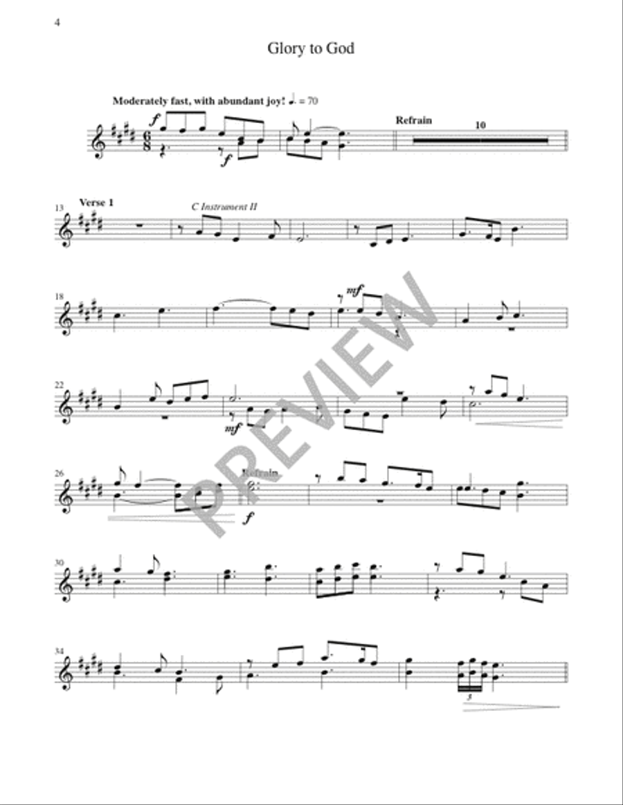 The Glendalough Mass - Instrument edition Flute scores gallery preview page 5