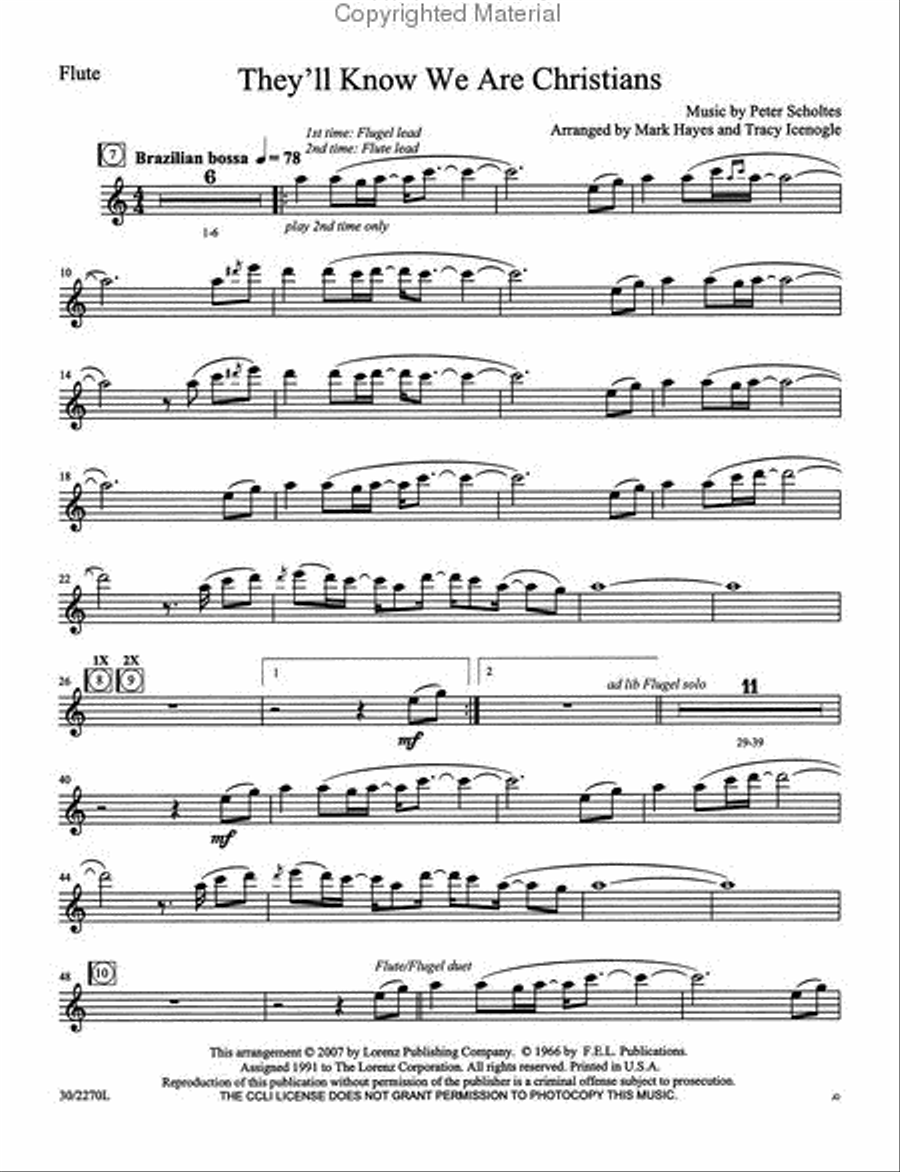 Sunday Evening Jazz - Full Score and Instrumental Parts Jazz Ensemble scores gallery preview page 6