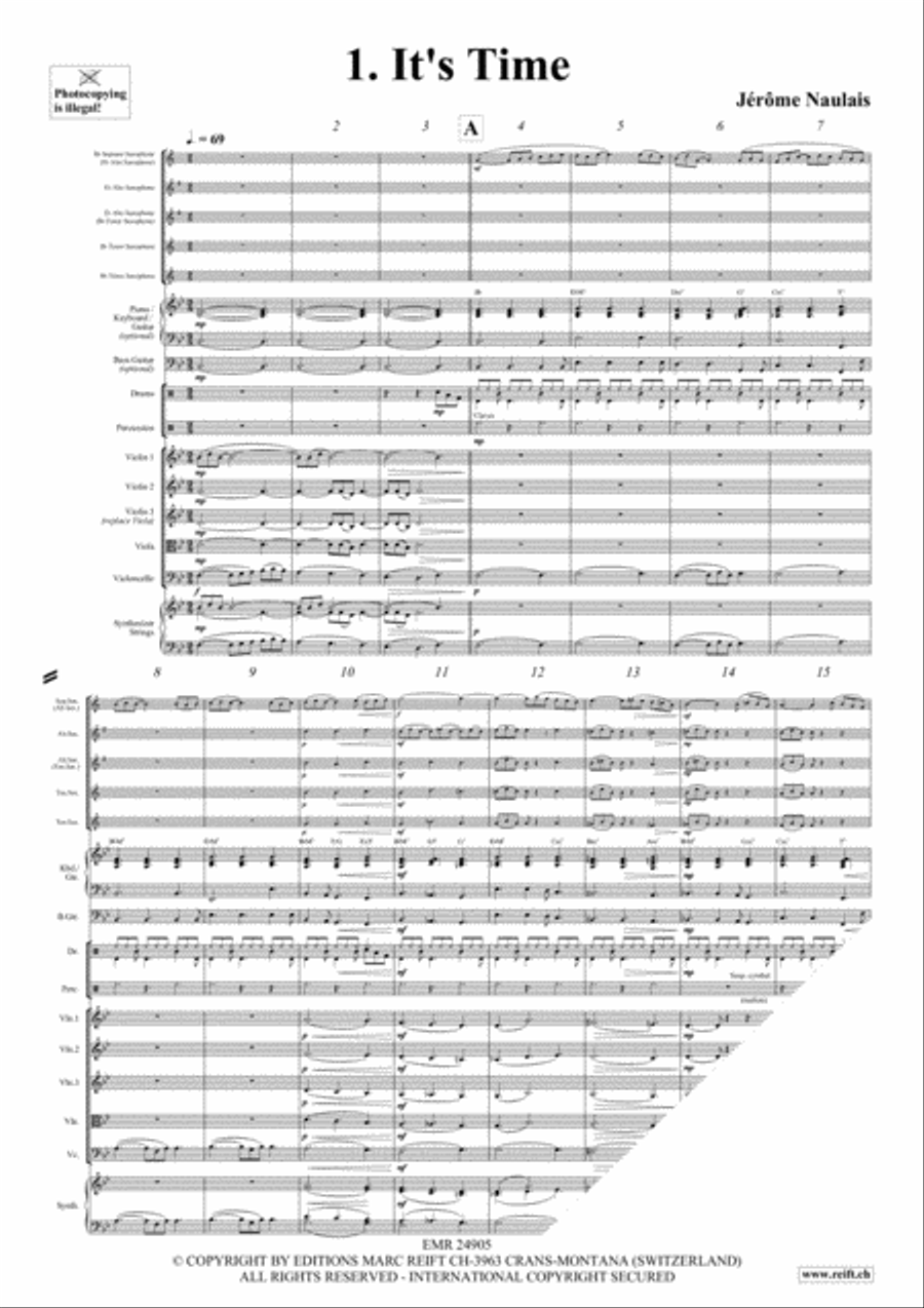 Play With Your Band Volume 3 Saxophone Quintet scores gallery preview page 4