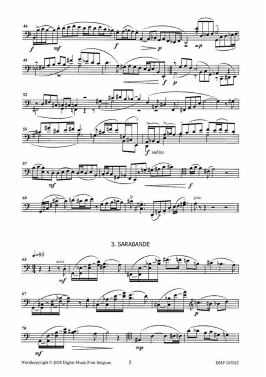 Partita Partita Cello scores gallery preview page 3