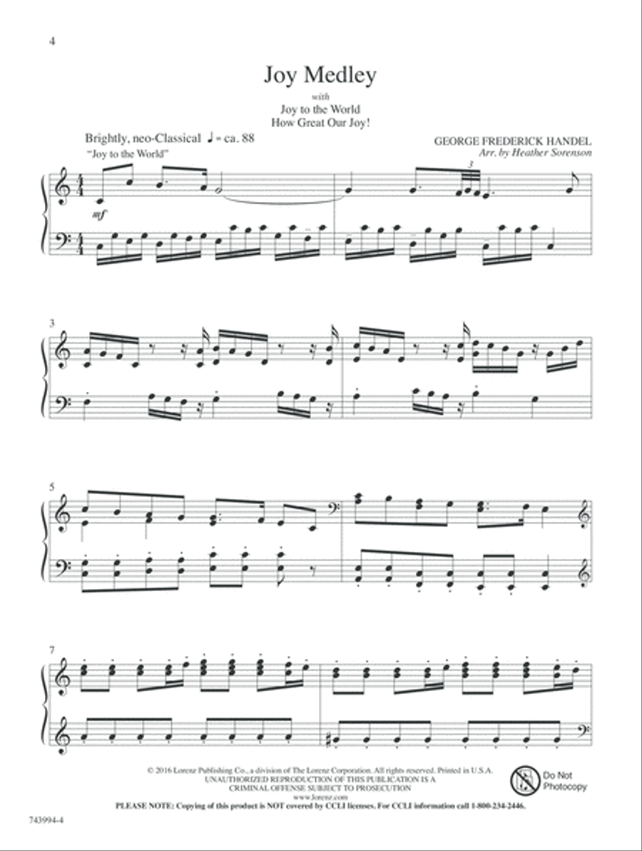 Christmas Fantasia Piano Solo scores gallery preview page 4