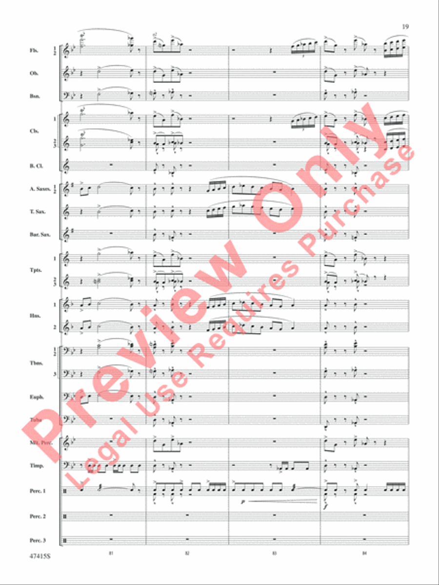 Blessed Are They Blessed Are They Concert Band scores gallery preview page 20