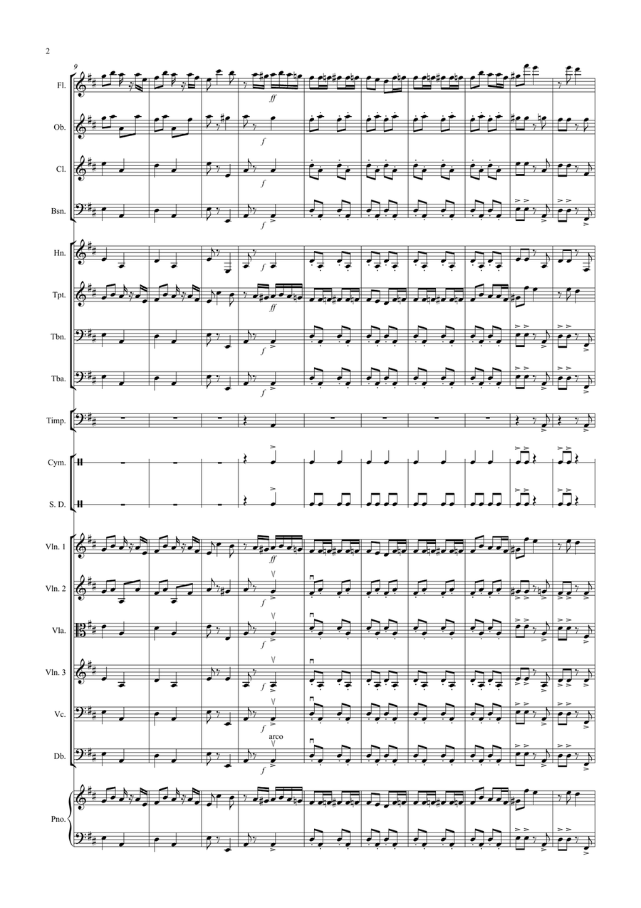 Radetzky March for School Orchestra Full Orchestra scores gallery preview page 2