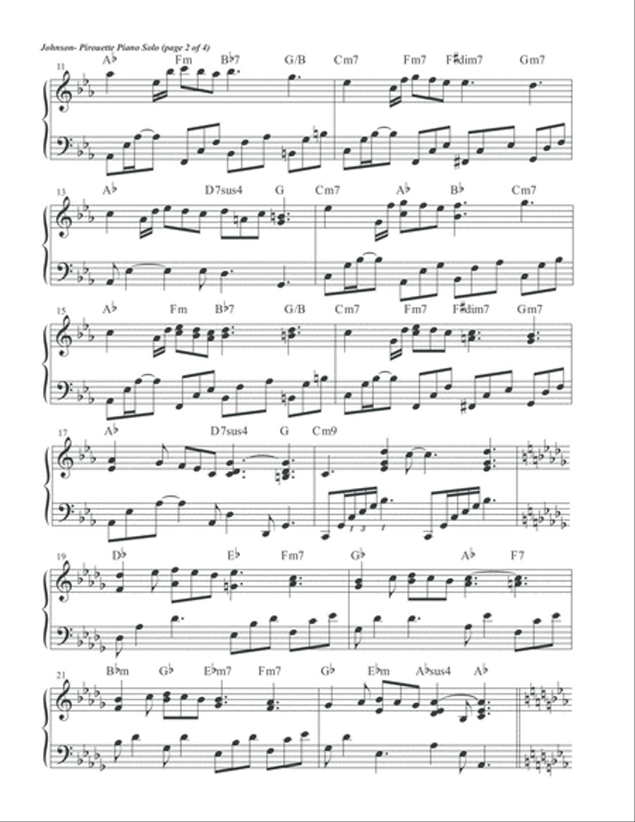 Pirouette Piano Solo