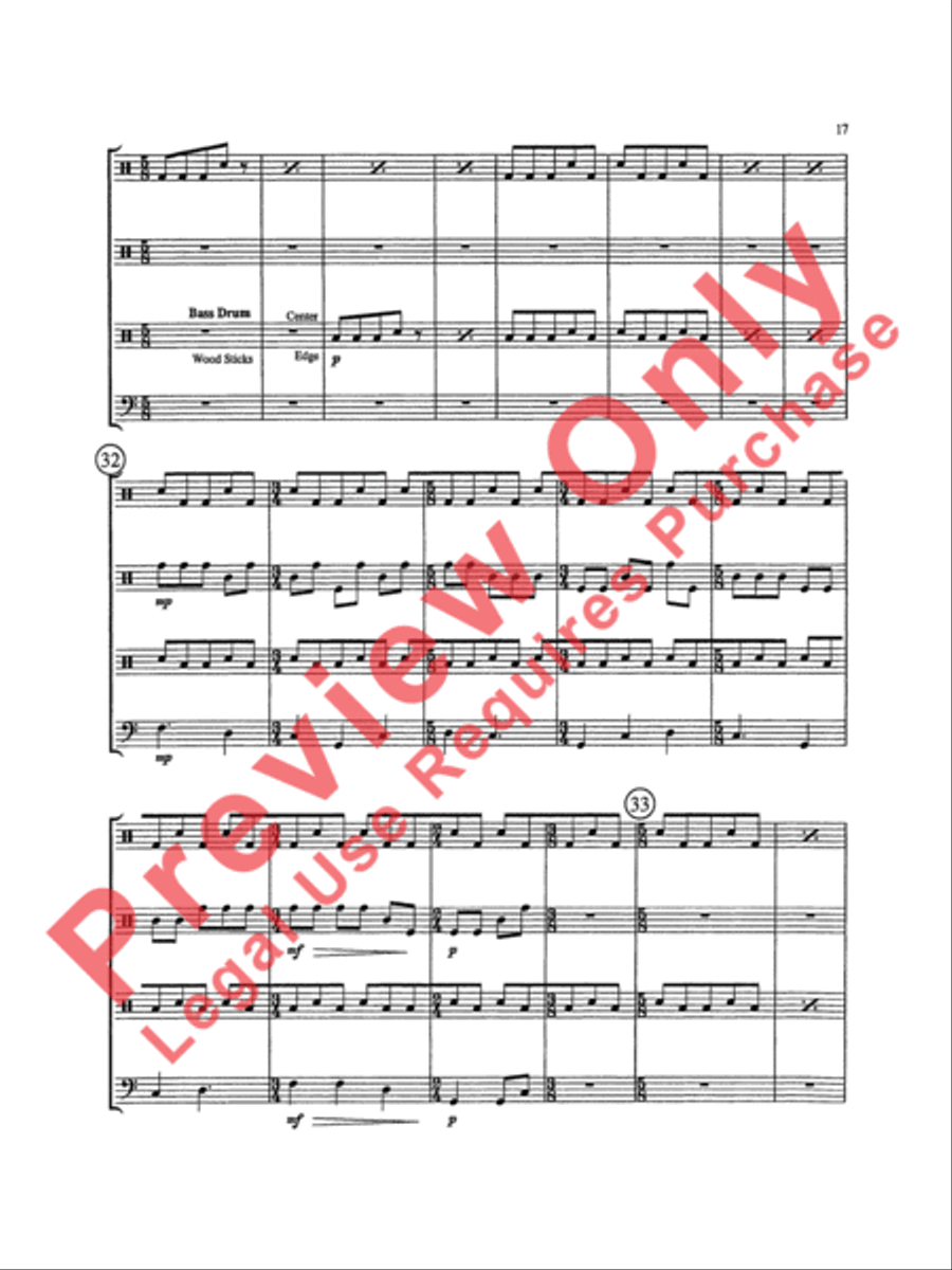 Triptych Percussion Ensemble scores gallery preview page 20