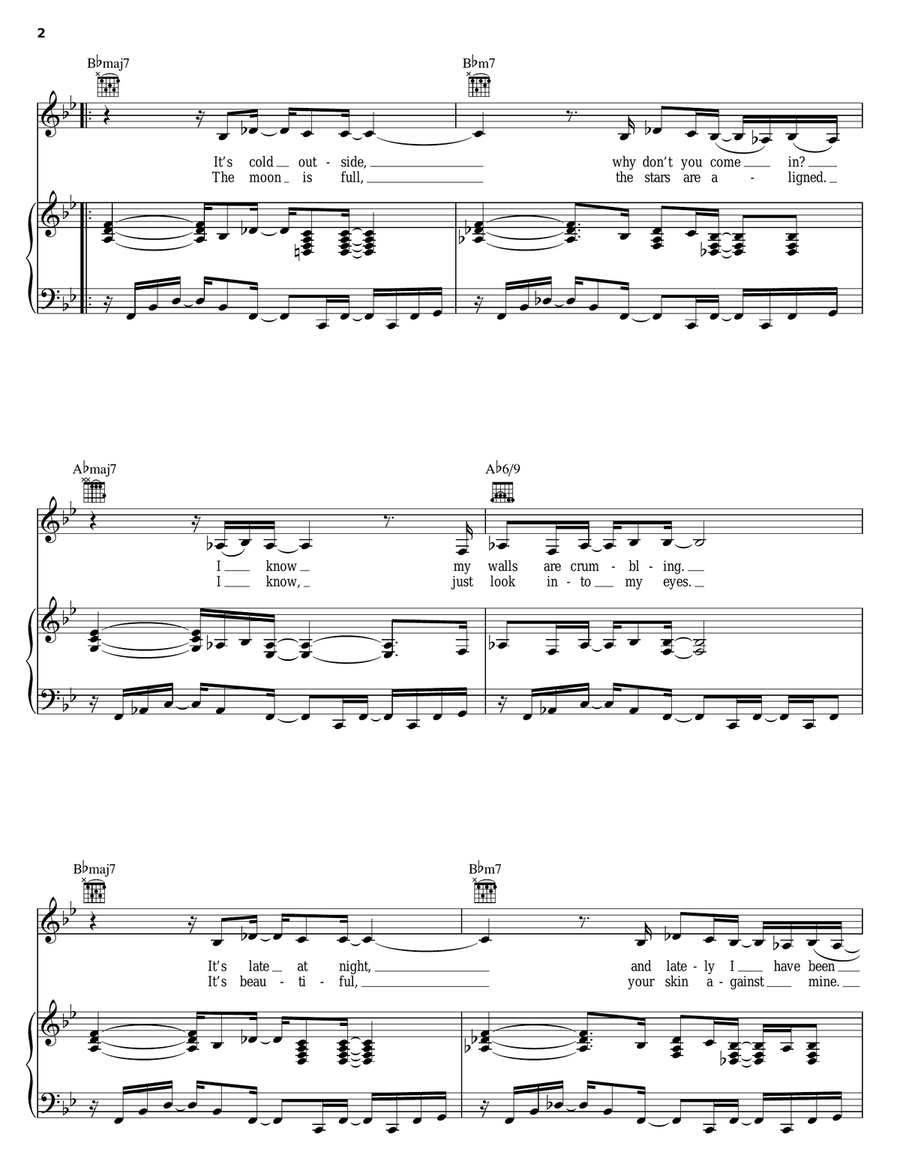 Velvet Velvet Piano, Vocal, Guitar scores gallery preview page 2