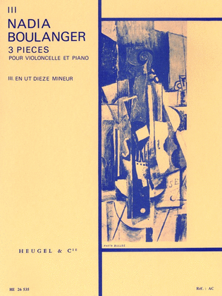 Book cover for 3 Pieces - No. 3 In C Sharp Minor (cello & Piano)