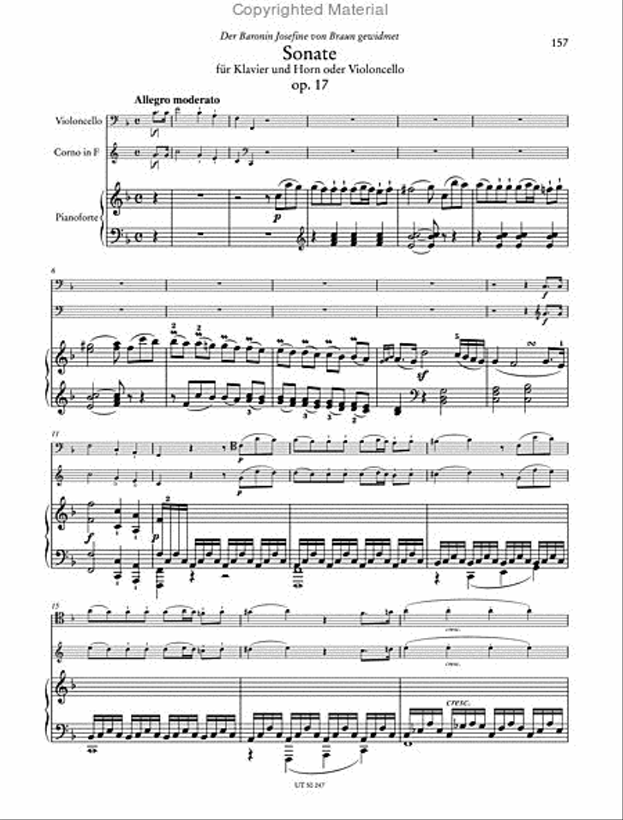 Sonaten fur violoncello und klavier Chamber Music scores gallery preview page 6