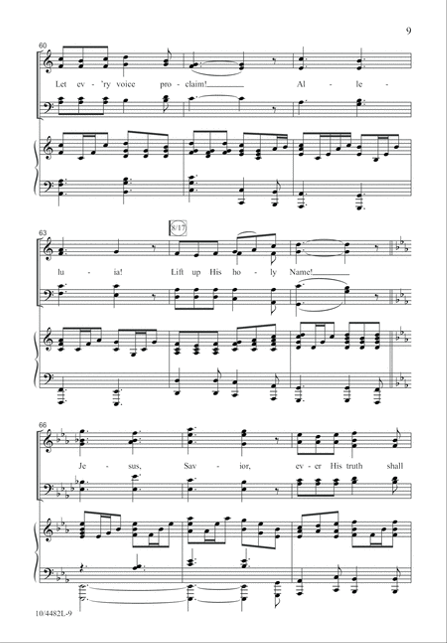 Sing Forth His Glorious Name 4-Part scores gallery preview page 10