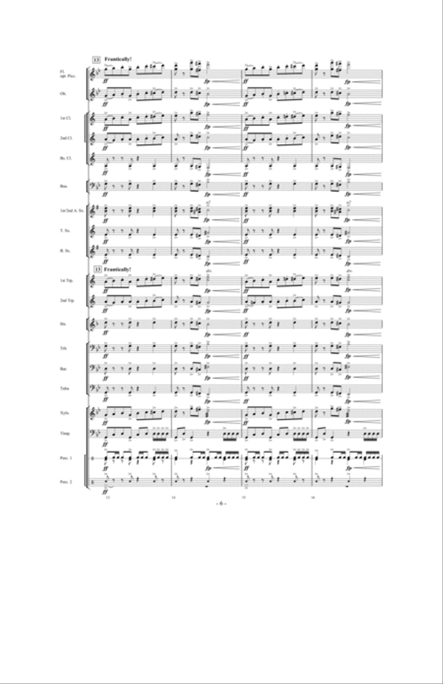 Tailspin! Tailspin! Concert Band scores gallery preview page 5