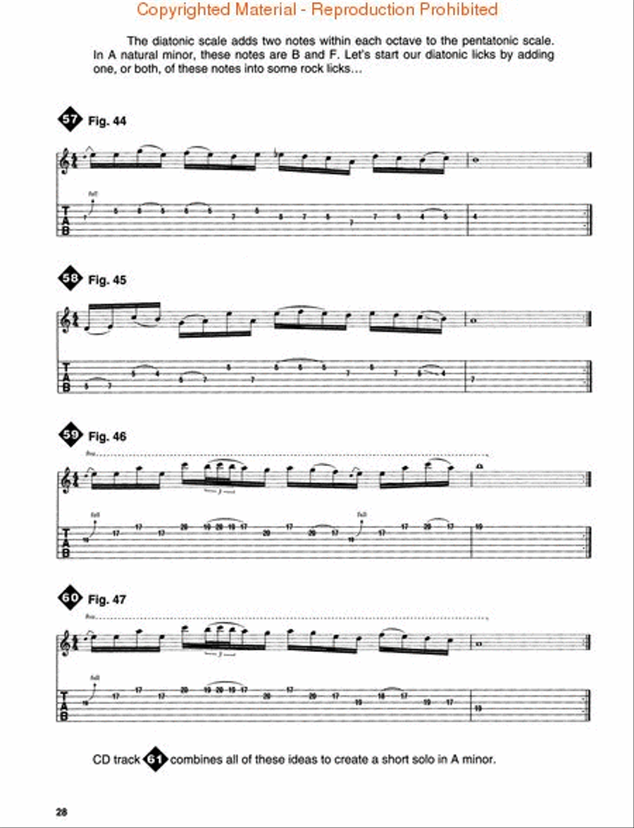 Rock Lead Basics - Guitar Guitar Tablature scores gallery preview page 4