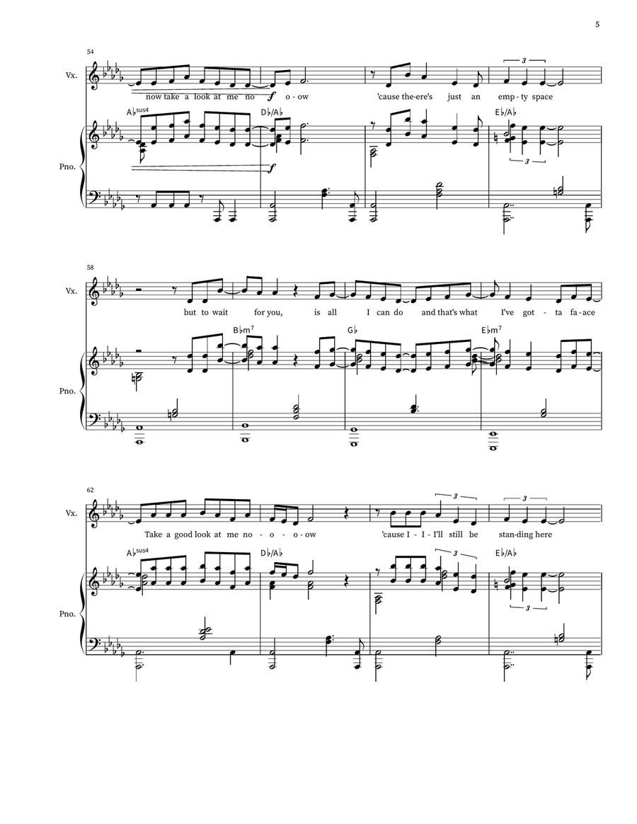 Against All Odds (Take A Look At Me Now) Voice scores gallery preview page 5