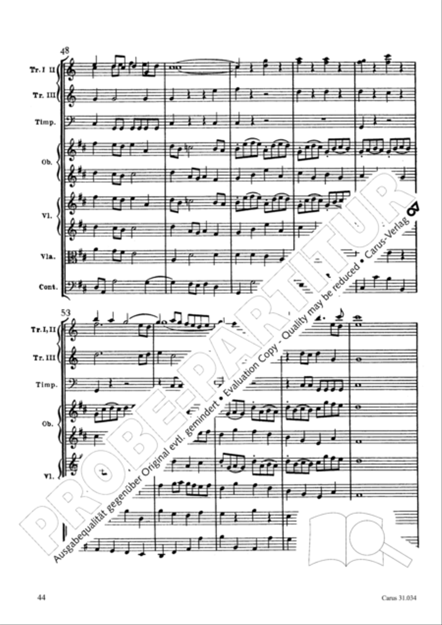 O fire everlasting (O ewiges Feuer, o Ursprung der Liebe) ATB scores gallery preview page 59