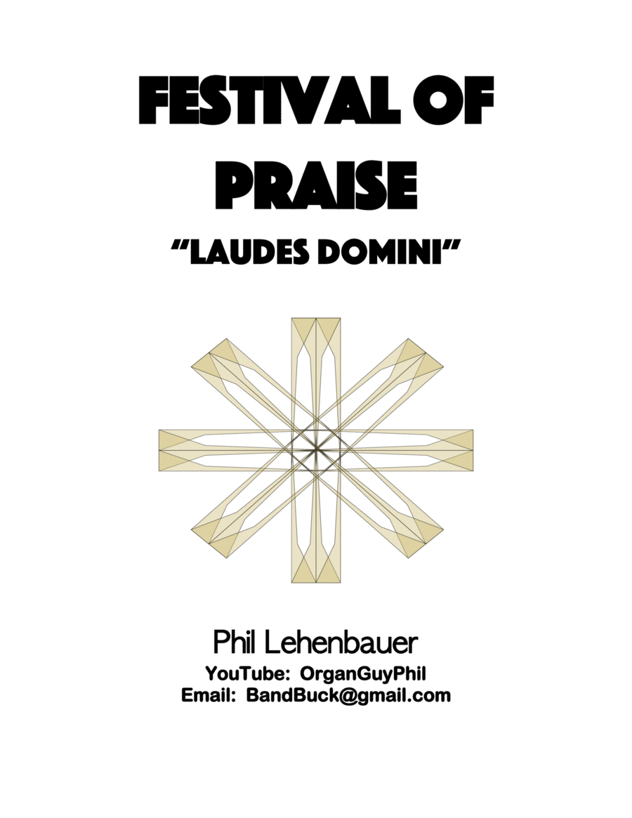 Festival of Praise (Laudes Domini) organ work, by Phil Lehenbauer Organ Solo scores gallery preview page 1