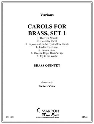 Book cover for Carols for Brass, Set 1