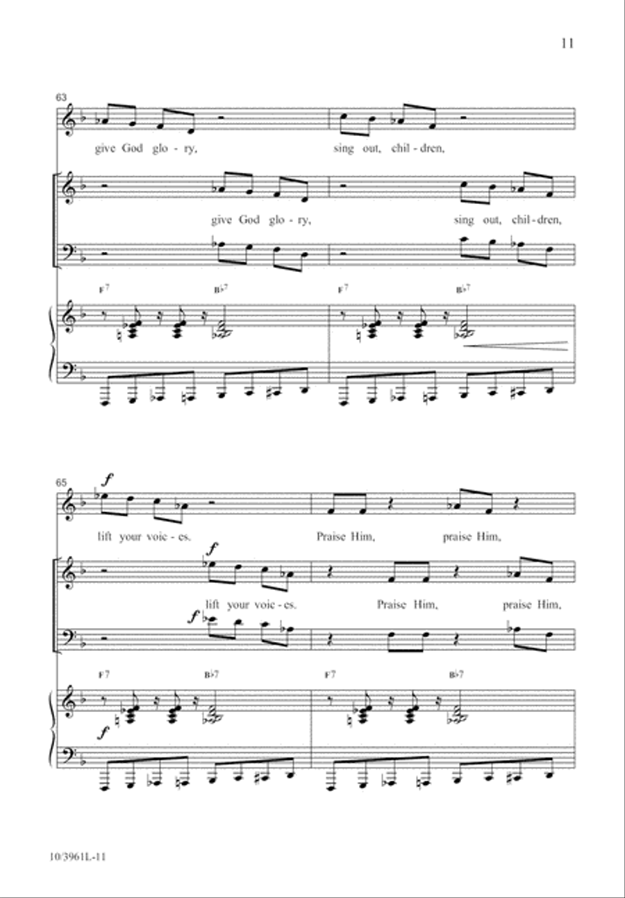 Great and Mighty Lord 4-Part scores gallery preview page 11