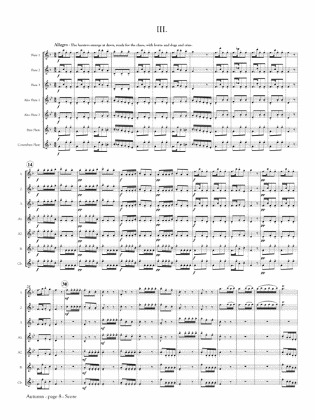 Autumn from The Four Seasons for Flute Orchestra
