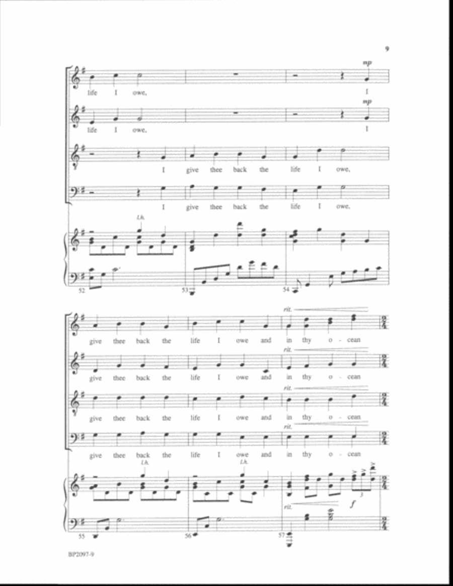 O Love 4-Part scores gallery preview page 9