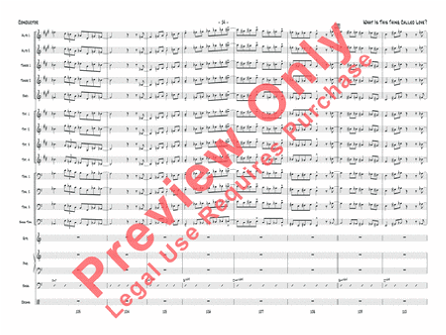 What Is This Thing Called Love? (from Wake Up and Dream) Jazz Ensemble scores gallery preview page 15