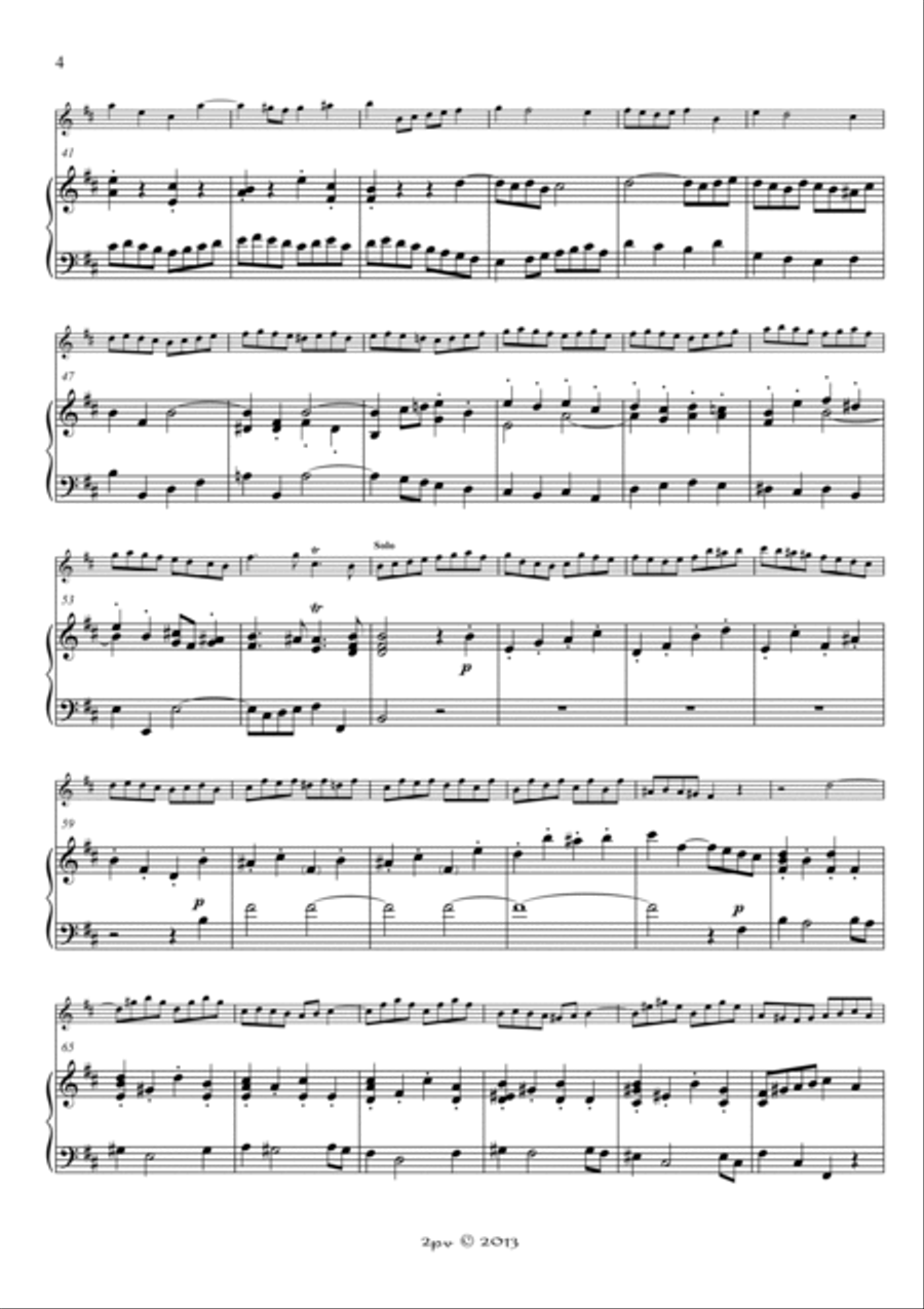 Suite in B minor, for Flute and Piano Flute Solo scores gallery preview page 3