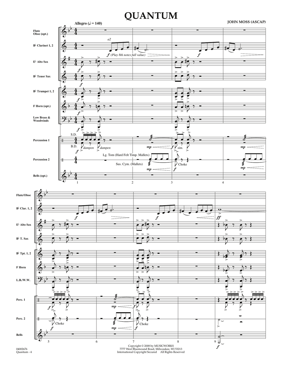 Quantum - Full Score Quantum - Full Score Concert Band scores gallery preview page 3