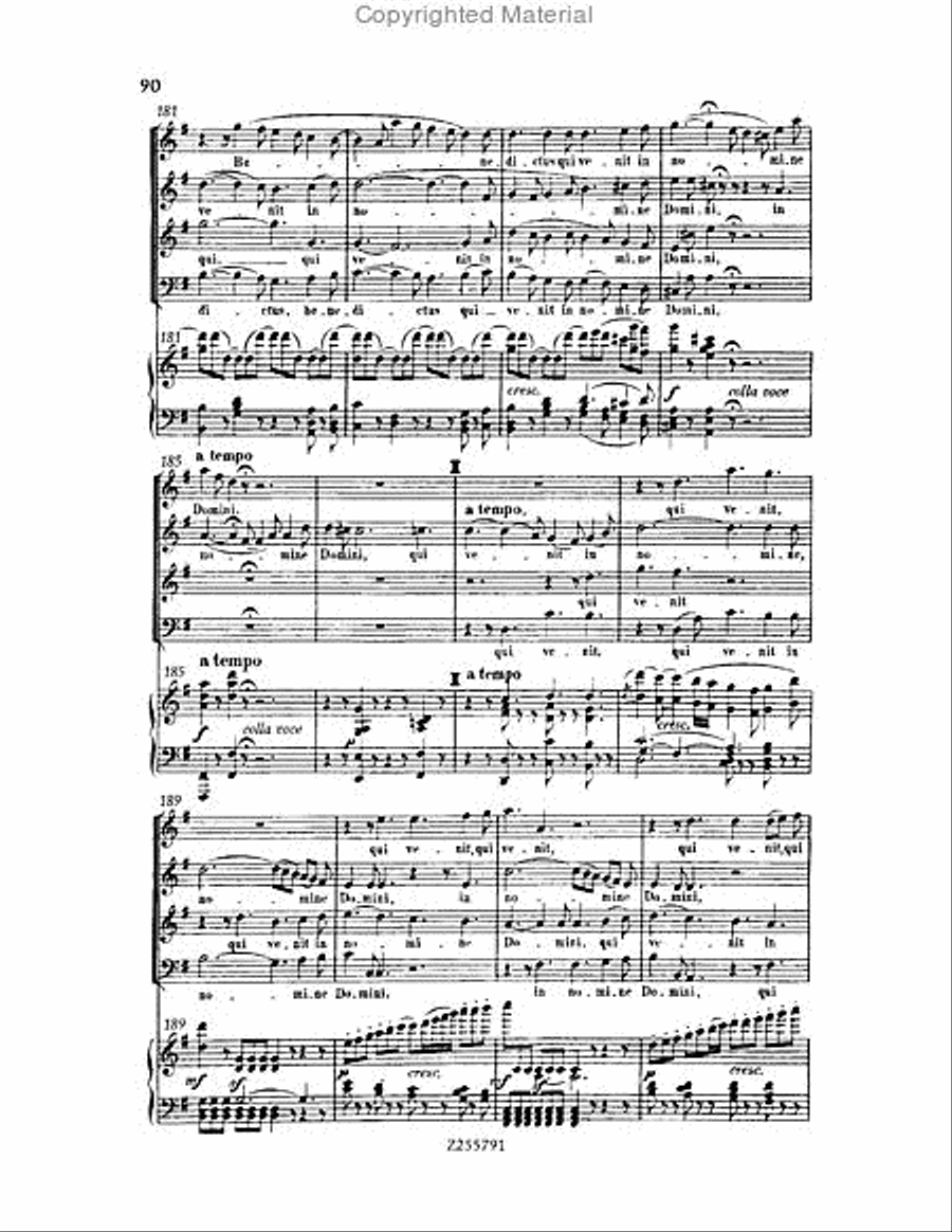 Missa Solemnis, Op.123 Choir scores gallery preview page 90