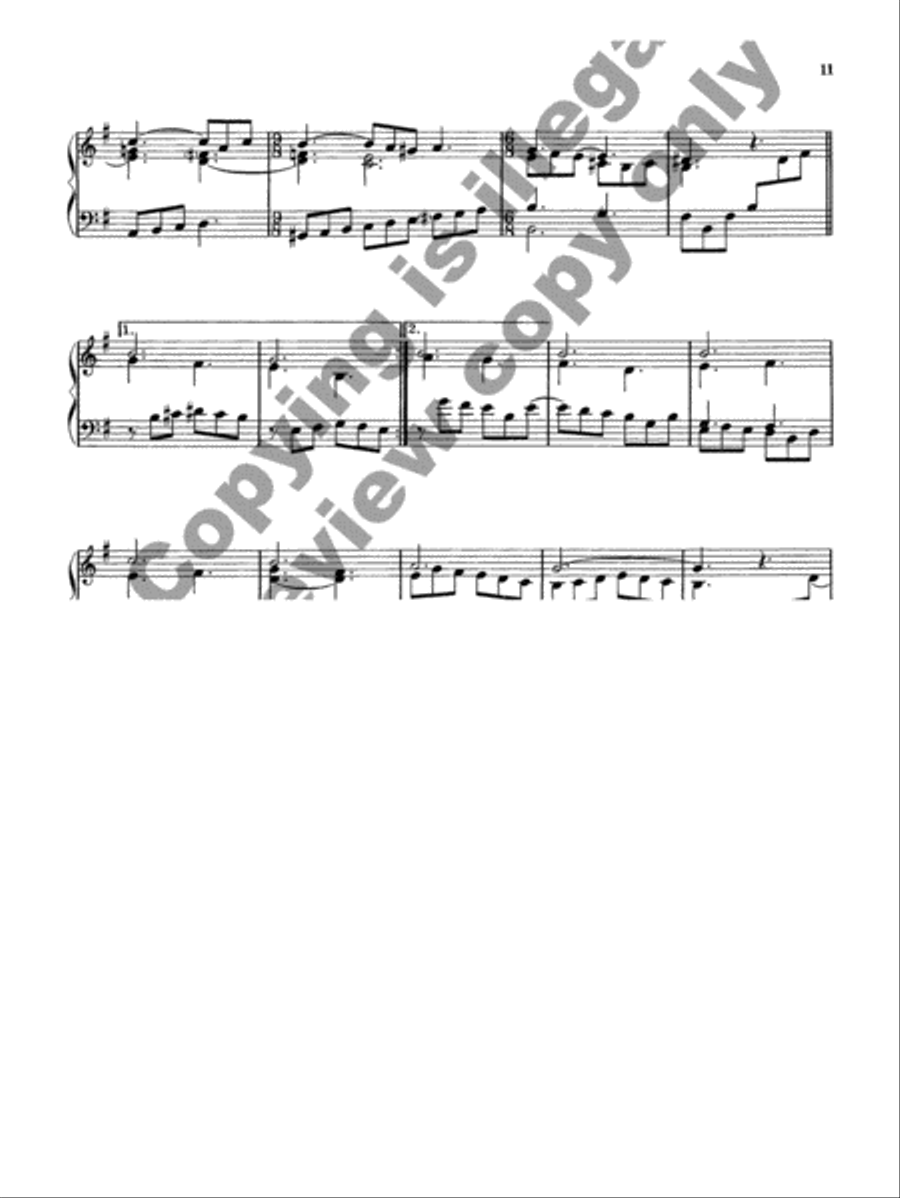 Lenten Music for Manuals, Set 1 Organ scores gallery preview page 12