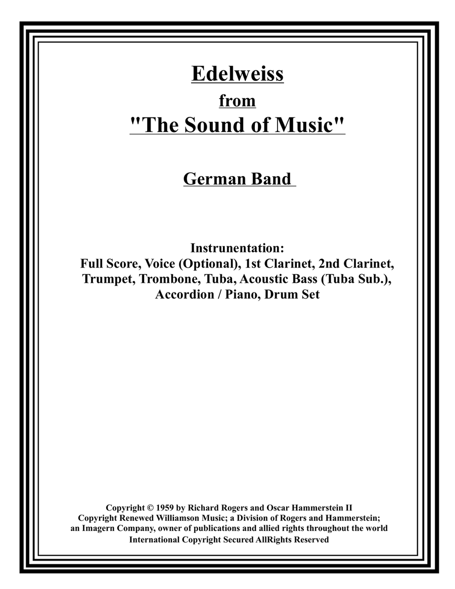 Edelweiss Edelweiss Small Ensemble scores gallery preview page 1