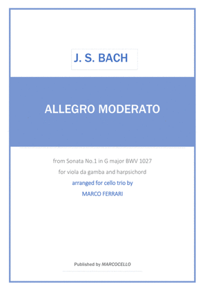 Book cover for J.S. BACH - Allegro moderato
