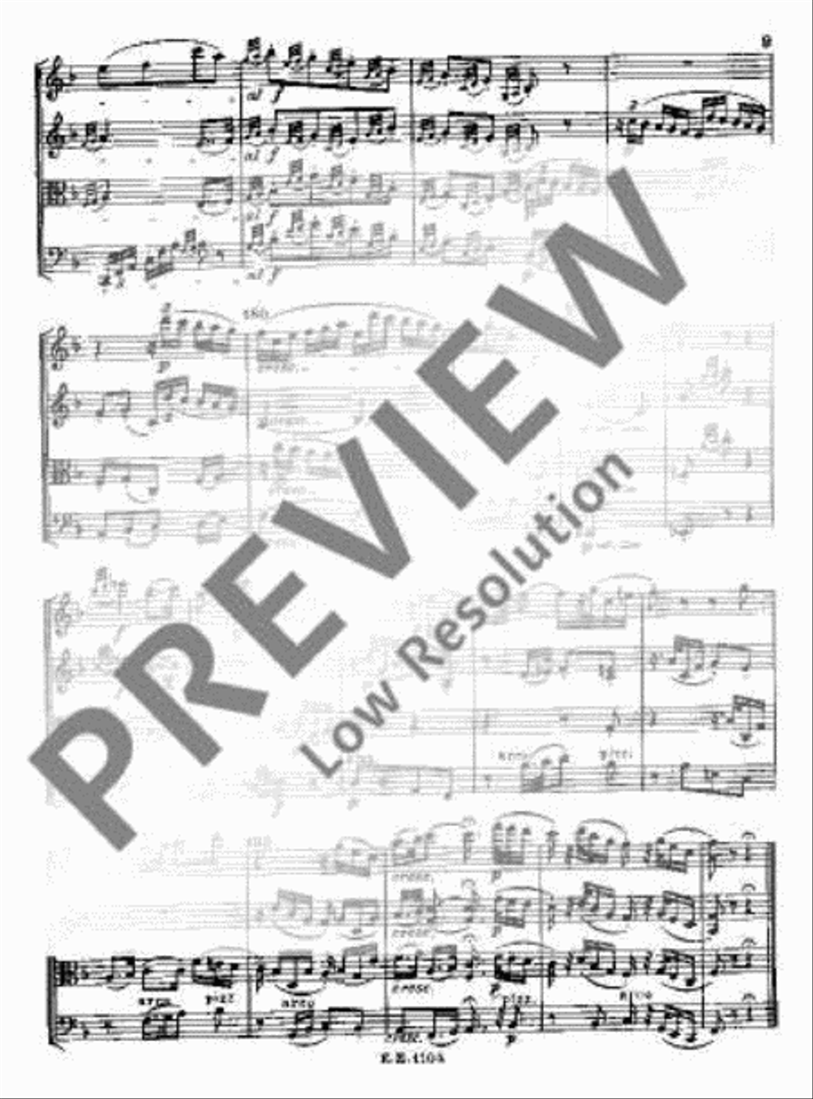 String Quartet F major String Quartet scores gallery preview page 16