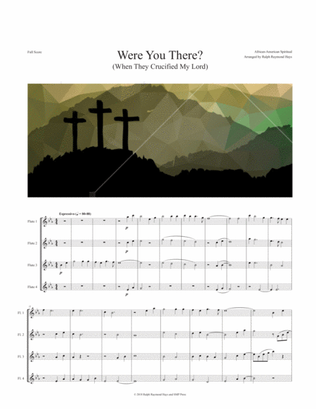 Were You There (When They Crucified My Lord) for flute quartet